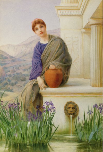 At the Fountain by Henry Ryland